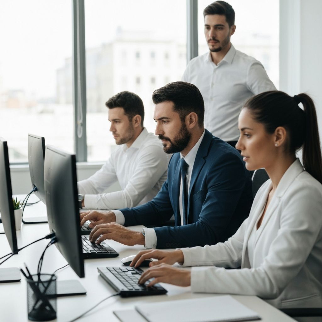 Equipe UP Soluções trabalhando juntos