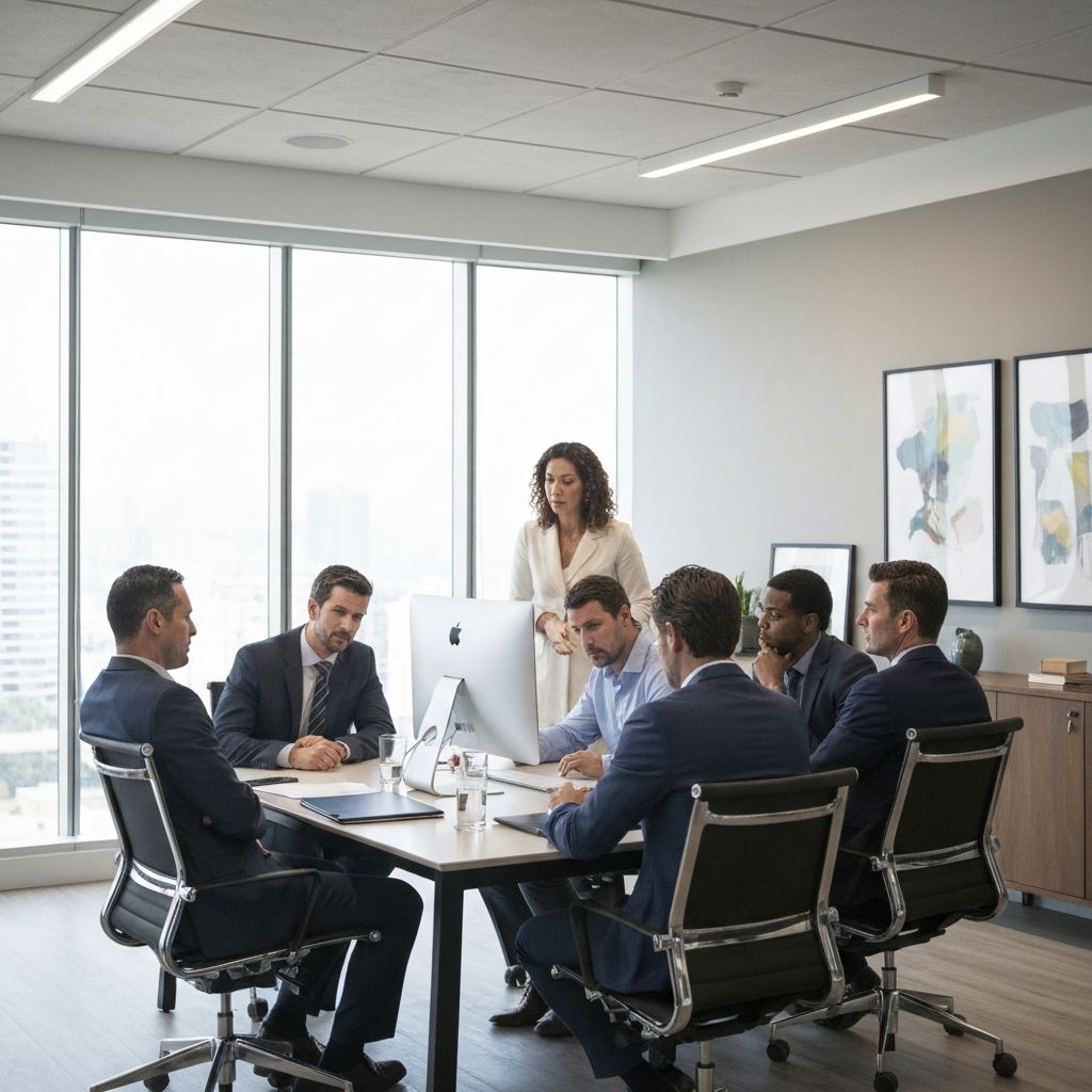 Equipe UP Soluções em reunião